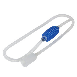 Aquarium Siphon Tube Water Pump With Blue Valve Easy Operation Cleaning Tool For Fish Tank Maintenance - Product Image 1