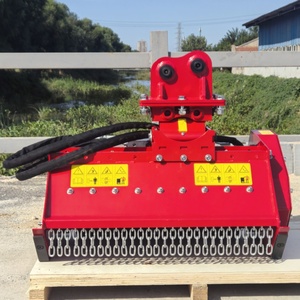 Thiết bị nông nghiệp Land Máy làm sạch 2-5 tấn máy xúc tập tin đính kèm flail máy cắt với Y lưỡi - Product Image 2