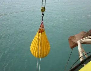 क्रेन लोड परीक्षण के लिए समुद्री भार परीक्षण जल बैग बड़ी क्षमता, 20 टन क्रेन उठाने वाले जल बैग