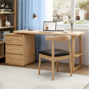 Precio de fábrica original al por mayor, personalizable, en stock, listo para enviar, diseño moderno, muebles para sala de estudio, mesa de estudio de madera. - Product Image 4