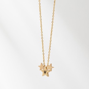 สร้อ<span class=keywords><strong>ย</strong></span>คอตัวอักษรตัวแรกดาวสีทอง18K สร้อ<span class=keywords><strong>ย</strong></span>คอสแตนเลส3ชิ้นสร้อ<span class=keywords><strong>ย</strong></span>คอดาวของขวัญวันเกิดสำหรับผู้หญิงภรรยาวัยรุ่นน้องสาว - Product Image 4