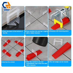 Kits de clips en céramique pour carrelage au design moderne, accessoires pour carrelage, outil de nivellement pour l'installation de carrelage dans les appartements, les villas et les hôtels - Product Image 4