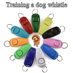 2 in 1 Multifunktion aler Hunde trainer Click Training Clickers Whistle Pet Produkt mit Schlüssel bund für Hund - Product Image 2