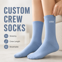 Chaussettes de sport en coton personnalisées avec logo, chaussettes de sport douces en tricot, chaussettes personnalisées pour le sport