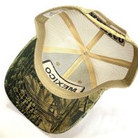 Gorra de malla Fitspi con bordado de México para hombre, gorra de béisbol de talla grande con circunferencia de cabeza profunda, sombrero de sol americano para exteriores