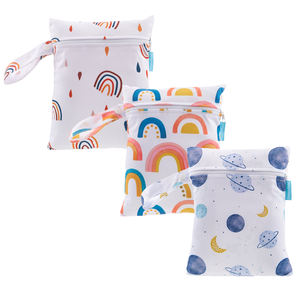 Happy flauta <span class=keywords><strong>impermeable</strong></span> bolsillo niños traje de baño bolsa para cochecito Popular bebé pañal bolsa húmeda con Ziapper nadar wuit bolsa - Product Image 1