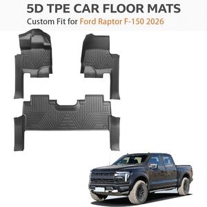 Pour Ford F150 Raptor LHD 2026 TPE 5D Tapis de sol de voiture sur mesure toutes saisons imperméables et résistants OEM - Product Image 1