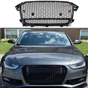 RS4 Grille Abs Gloss Black para Audi <span class=keywords><strong>A4</strong></span> Radiador RS4 B85 Parrilla delantera <span class=keywords><strong>2013</strong></span> 2015 - Product Image 3