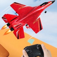 Jouet d'avion RC intérieur et extérieur pour débutant de 14 ans et plus avec veilleuse gyroscope et batterie, facile à piloter