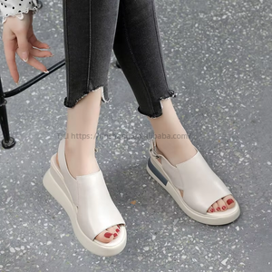Factory Wholesale New Summer High Heels Plus Size 41 42 Platform Women's <b>Shoes</b> Wedge Sandals Women - Product Image 4