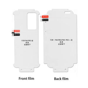 Protecteur d'écran en hydrogel TPU pour Huawei P40 <span class=keywords><strong>pro</strong></span>, couverture complète avant + arrière, film de protection transparent - Product Image 2