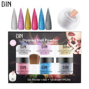 BIN, venta al por mayor, logotipo personalizado, conjunto de polvo de inmersión de belleza <span class=keywords><strong>para</strong></span> <span class=keywords><strong>uñas</strong></span> <span class=keywords><strong>para</strong></span> mujer, <span class=keywords><strong>kit</strong></span> de polvo de inmersión de <span class=keywords><strong>uñas</strong></span> acrílico de secado rápido - Product Image 5