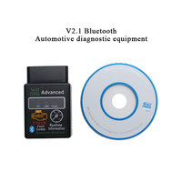 Conexión inalámbrica Mini Bluetooth ELM327 V2.1 Auto OBD escáner lector de código herramienta de diagnóstico de coche Super ELM 327
