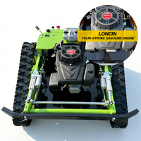 Tondeuse robot à moteur puissant, largeur de coupe 120 cm, télécommandée, sur chenilles, broyeur à fléaux