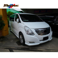 Kit de Carrocería Adecuado para Hyundai H1 Starex 2008-2017, Reacondicionamiento con Parrillas de Parachoques Delantero y Faldón Lateral, Actualización 2014