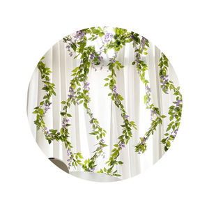 Artificial Wisteria Vines Pink Silk 100cm-200cm Home Decor <b>Wedding</b> <b>Arch</b> - Product Image 5