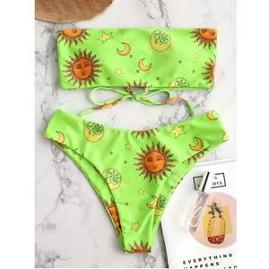 Conjunto de Bikini de 1 Pieza Sexy con Estampado Personalizado OEM, Top Triangular y Braguita, Traje de Baño Premium XL, Ropa de Playa - Product Image 2