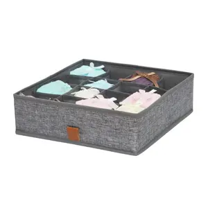 Simple Design Convenient Multiple Colors Foldable Cube Fabric Non Woven Underwear Storage Box