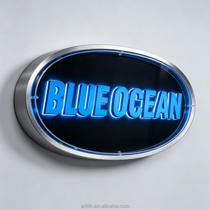 Enseigne Murale Moderne en <span class=keywords><strong>Acier</strong></span> Inoxydable Rétroéclairée Haute Luminosité Étanche pour Affichage Extérieur <span class=keywords><strong>d</strong></span>'Entreprise et de Magasin - Product Image 5