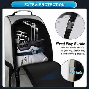 Bolsa de Viaje de Golf Profesional Personalizada al por Mayor 2025, Fabricada con Poliéster 900D Engrosado, Tejido Impermeable de Alta Calidad con Ruedas - Product Image 5