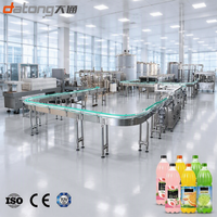 Automatische sapvulmachine, fruit sap bottelapparatuur, NFC verse sap PET flesvulfabriek