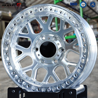 Rines Todoterreno Monobloque Forjados con Acabado Plateado para 4x4, 16, 17, 18, 19 Pulgadas, Compatibles con Ford F150, F250, Toyota Tacoma 6x139.7