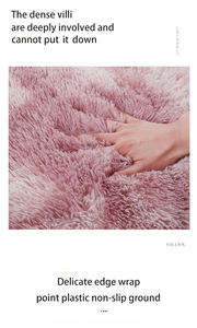 <span class=keywords><strong>Tapis</strong></span> en fausse fourrure à poils longs, moelleux et confortable, en vente chaude, pour le salon, fabriqué à la machine - Product Image 4