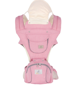 JXB Grand porte-bébé en coton à la mode doux et respirant avec fonction mains libres et de stockage Style simple Durable - Product Image 6