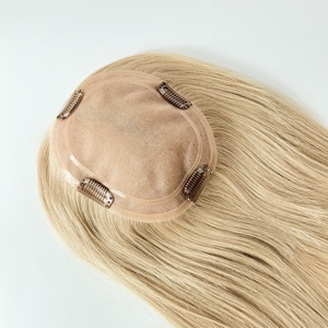 วิกผมแท้สำหรับผู้หญิง ขนาด 5.5*6.5 นิ้ว สำหรับผมบาง  แบบโมโน  ความหนาแน่น 130% สีธรรมชาติ # 18 - Product Image 4