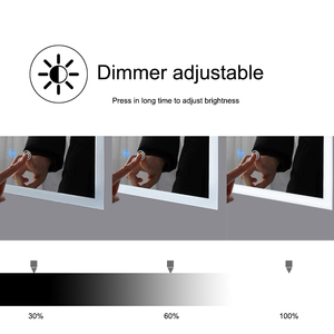 Espejo de Baño LED Moderno de 48X36 Pulgadas con Certificación UL, Montado en la Pared, con <span class=keywords><strong>3</strong></span> Colores Antivaho, Espejo de Vanidad para Baño, Venta al por Mayor de Fábrica - Product Image 6
