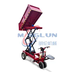 Professional manufacturer hydraulic oil top electric lifting platform trolley for factory use