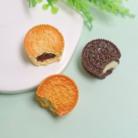 100 pièces de décorations plates en résine en forme de biscuits 3D simulés, pour scrapbooking, artisanat DIY, accessoires de décoration faits main pour téléphones et nœuds pour cheveux