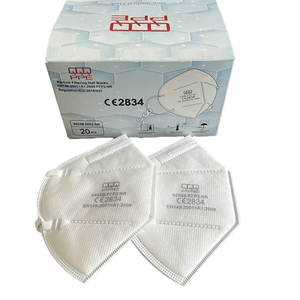 Kn95 vendita calda ffp2 piatte pieghevoli maschere 3d 5strati ffp2 maschera protettiva bianca kn95 maschere CE