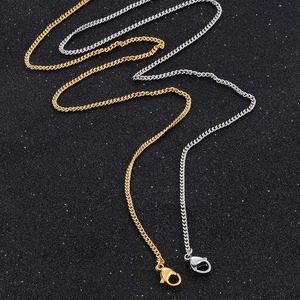 Collier pour femme en acier inoxydable de haute qualité, couleur or, bijoux très vendus - Product Image 2