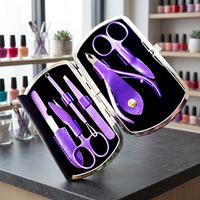Ensemble de manucure professionnel portable classique luxueux ASAP, unisexe, coupe-ongles, kit de pédicure, kits d'ongles en acrylique, boîte de soin des ongles