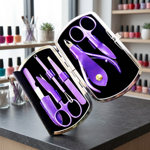 Ensemble de manucure professionnel portable classique et luxueux ASAP, coupe-ongles, kit de pédicure, kits d'ongles en acrylique, outils de soin des ongles - Product Image 5