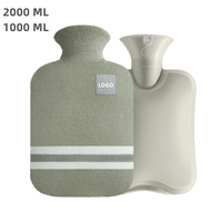 Sac de thérapie chaude anti-douleur avec couverture tricotée, chauffe-main chaud d'hiver, bouteille d'eau chaude