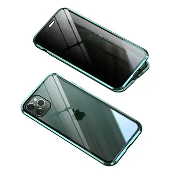 Capa de celular anti-deslizamento de alta transparência, de vidro temperado transparente para proteção da privacidade, para iphone 13 pro max