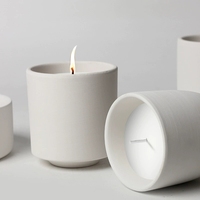 Porte-bougie vide nordique personnalisé, décoration marocaine, récipients à bougies uniques, pots pour bougies, pots en céramique blanche pour cadeaux DIY