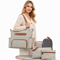 Sac à langer en toile de coton, sac à langer écologique pour bébé, OEM
