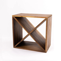 Ventes chaudes : Porte-bouteilles en bois personnalisé, support de rangement pour vin, porte-verres à vin en bois massif, casier à vin en bois