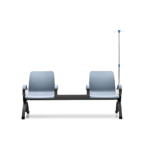 Silla de Terapia Reclinable Ajustable para Pacientes Hospitalarios con Soporte para Suero Intravenoso, Base con Ruedas Plegable de Lujo, Manual y Médica - Product Image 3