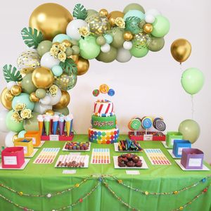 Kit de guirlande de ballons en latex mat en gros, ballons dorés métalliques pour fête prénatale bohème, jungle, anniversaire d'enfants, ensemble de ballons de mariage - Product Image 3