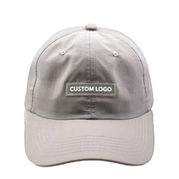 Casquette de baseball de golf unisexe en polyester de haute qualité, 6 panneaux, style streetwear, avec logo brodé personnalisé, séchage rapide