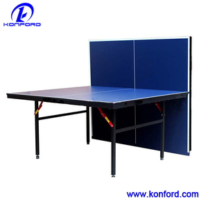 Mesa de ping pong personalizada de fábrica, mesa de <span class=keywords><strong>tenis</strong></span> de mesa con patas de tubo de metal, 25mm, MDF/HDF, venta al por mayor - Product Image 4