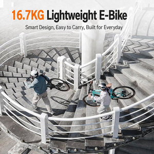 Bicicletta <span class=keywords><strong>Elettrica</strong></span> da Città <span class=keywords><strong>28</strong></span> Pollici con Batteria al Litio 36V 10Ah, Sensore di Coppia, Cambio Shimano a 9 Velocità, Telaio in Fibra di Carbonio, Autonomia 50-60km - Product Image 4