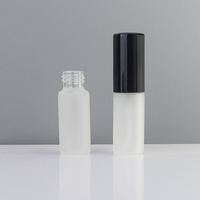 Botol Parfum Mini Silinder Kaca Bening Mewah Grosir 5ml Kosong dengan Pompa Semprot, Kemasan Unik Baru dengan Sablon