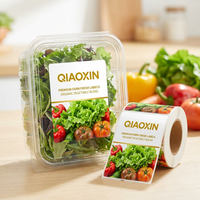 Étiquettes autocollantes imperméables personnalisées pour produits frais, impression de qualité alimentaire, autocollants pour l'emballage des légumes, boîte de conteneur pour fruits