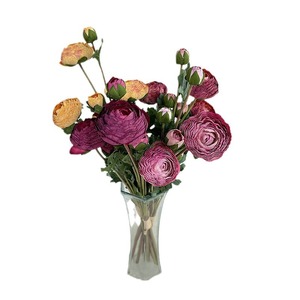 Flores Artificiales de Loto de Mil Capas, Planta en Maceta de Flores de Seda, Decoración de Boda, Adorno para el Hogar, Rosa Roja, Rosa Champán - Product Image 5