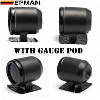 Araba Bar Turbo Boost ölçer otomatik 2 "52mm 7 renk LED duman yüz metre sensörü ve göstergesi tutucu ile AD-GA52BOOSTBAR
